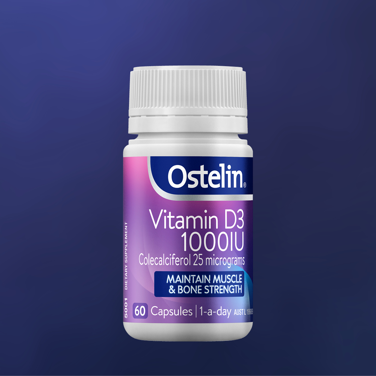 Buy Ostelin Vitamin D3 1000IU - Vitamin D - 60 Capsules Online at ...